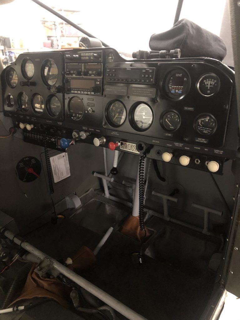 The original gyro panel was restored to French Marine Corps standard except for FFA modern day requirements of ADSB transponder.